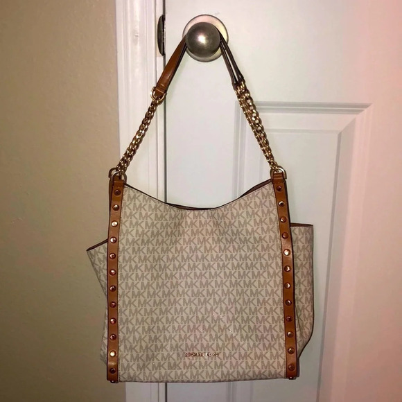 Michael Kors Medium Studded Hobo Purse - Picture 1 of 6